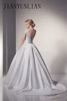 Customized Lace Wedding dress A Line Sweetheart Backless Long Bridal Gowns New Arrival Ball Gown  Vestido 2