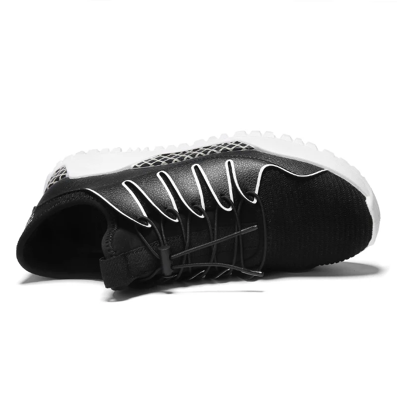 Модные брендовые дышащие мужские кроссовки Chaussure Homme Цвет черный красный белый
