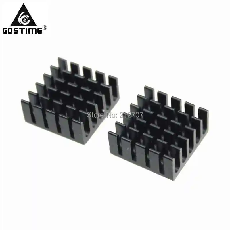 22x22x10mm  heatsink black
