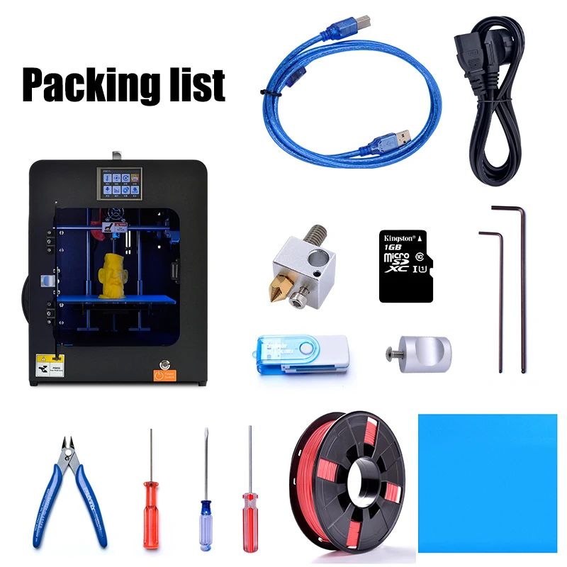 

HUAFAST Office Electronics 3d printer mini print size 3d drucker Acrylic metal frame Fully enclosed High precision extruder