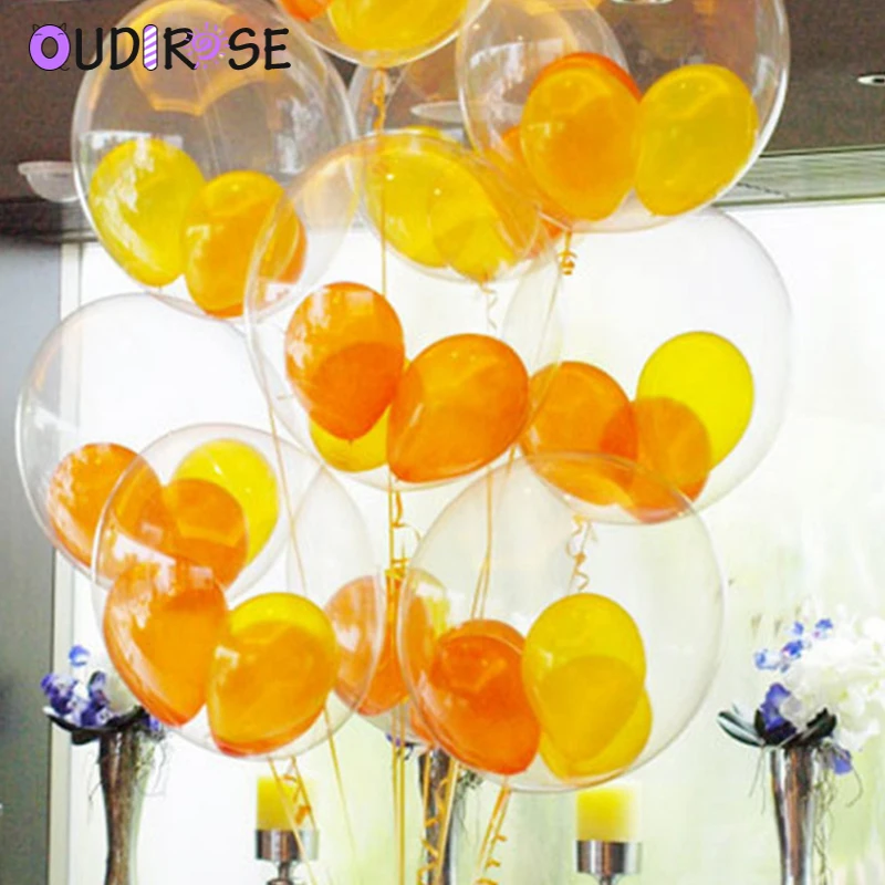 OUDIROSE 9 шт./компл. 20 дюймов латексный прозрачный шар гелиевый надувной для свадьбы