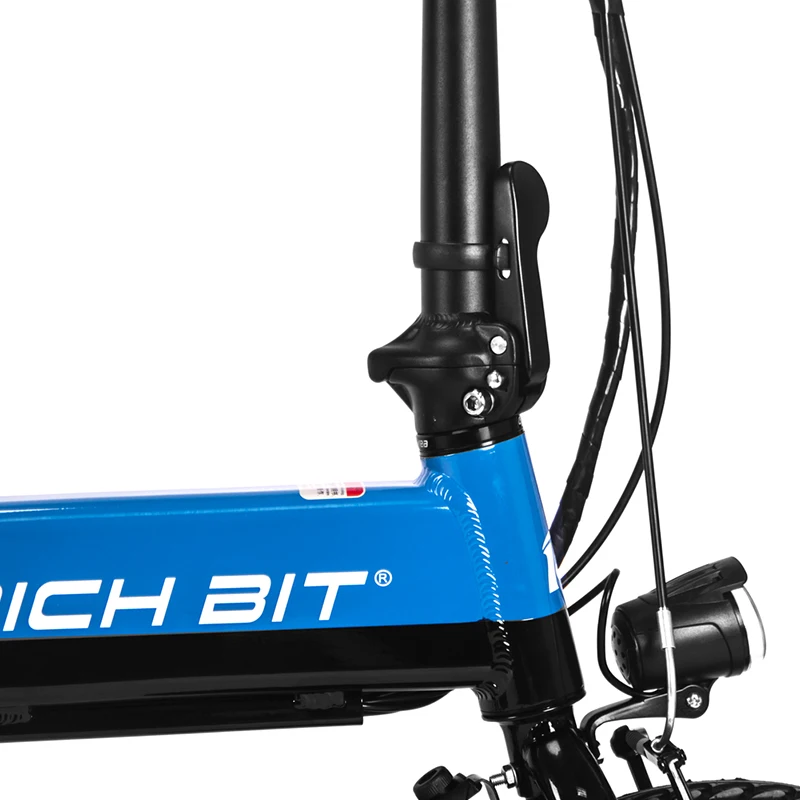 Sale Richbit 250W 36V 10.2Ah City Portable Folding Electric Bicycle Frame Inner Removable Battery Relased 14 Inch Mini Folding eBike 8