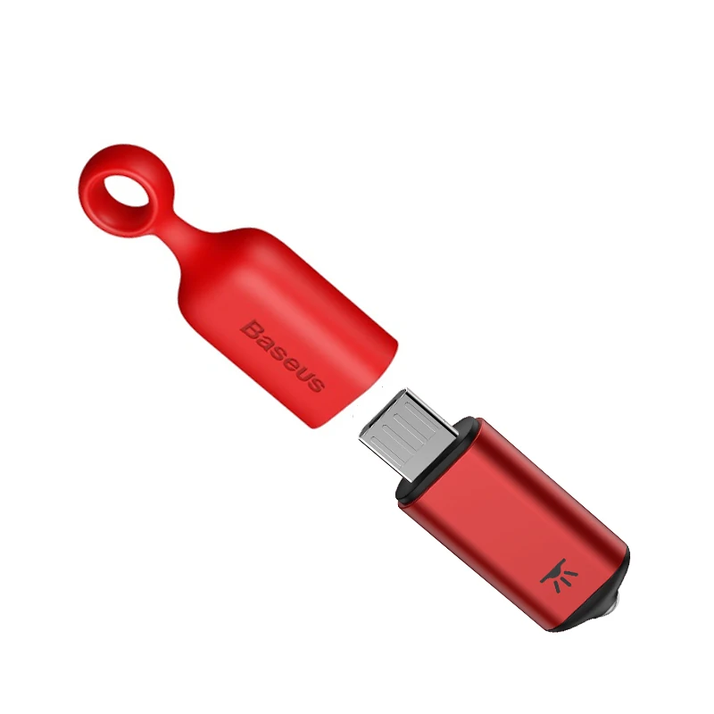 Baseus умный пульт дистанционного управления для Micro USB универсальный беспроводной ИК пульт дистанционного управления Лер для LG samsung tv BOX Air mouse Aircondition - Цвет: Red