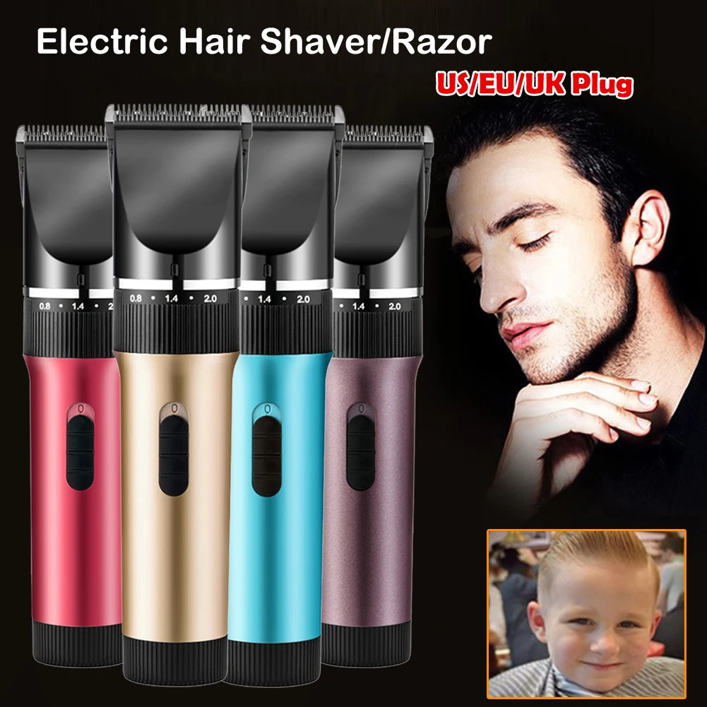 

Electric Clipper Style Rechargeable Trimmer Shaver Hair Razor Cordless Trimmer Tool + Combs AC 110-240V for Adult Child US EU UK