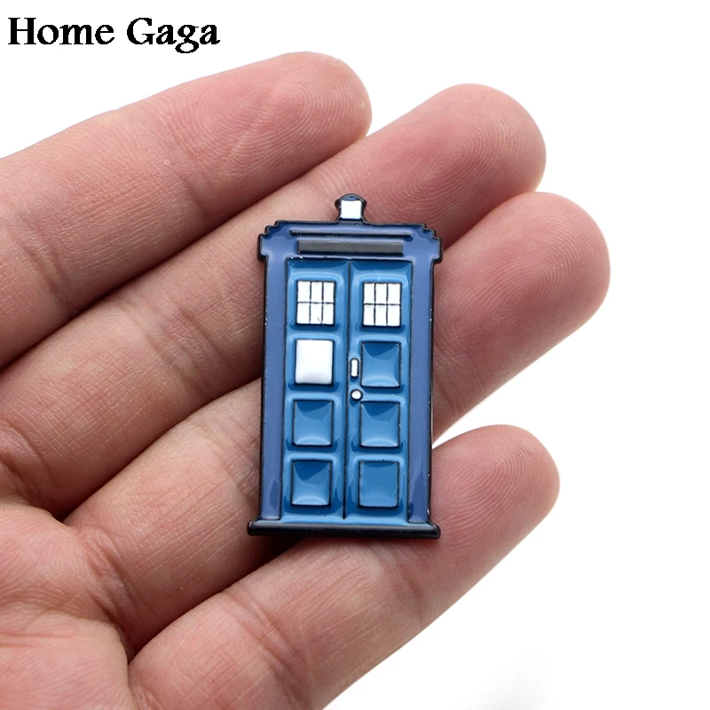 Homegaga телефонная будка Doctor Who Сделай Сам цинк эмаль булавки медаль para рюкзак рубашка одежда сумка броши значки для мужчин и женщин D1811