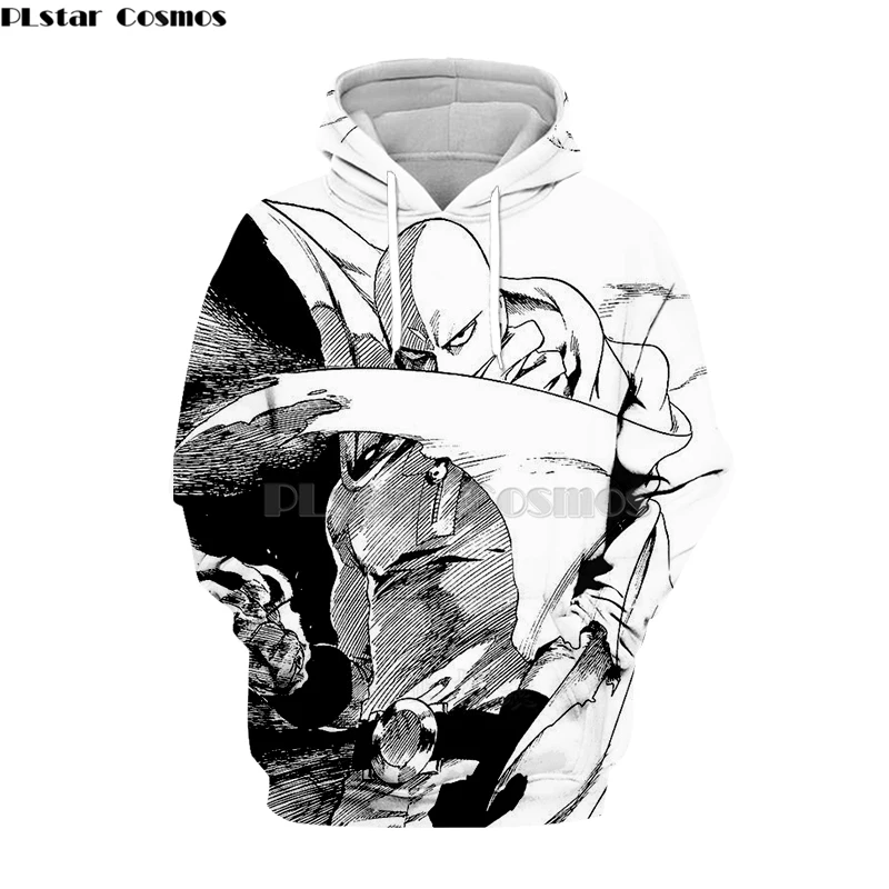 

PLstar Cosmos 2019 NEW japan Anime One Punch man Saitama Oppai 3d Hoodies Hooded Sweatshirts long sleeve Harajuku streetwear-8