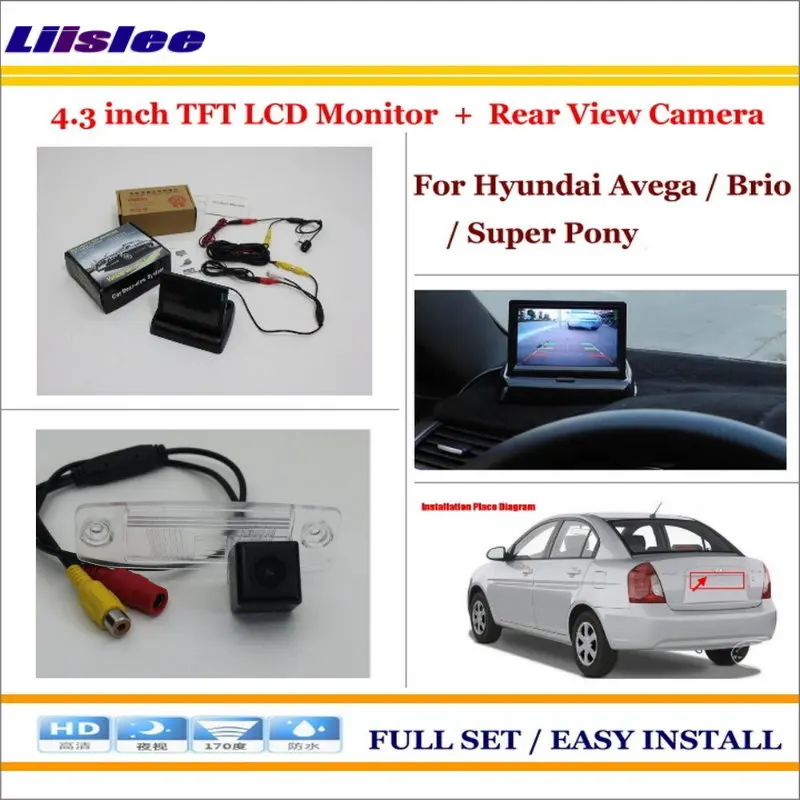 

Car Rear Camera + 4.3" TFT LCD Screen Monitor = 2 in 1 Back Up Parking System - For Hyundai Avega / Brio / Super Pony / Verna