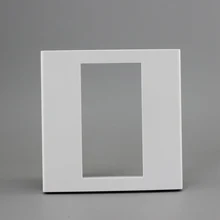 86 tipo brilhante painel vazio tomada de parede instalado para 3 slots tomada 23x36mm placa dianteira da parede em branco