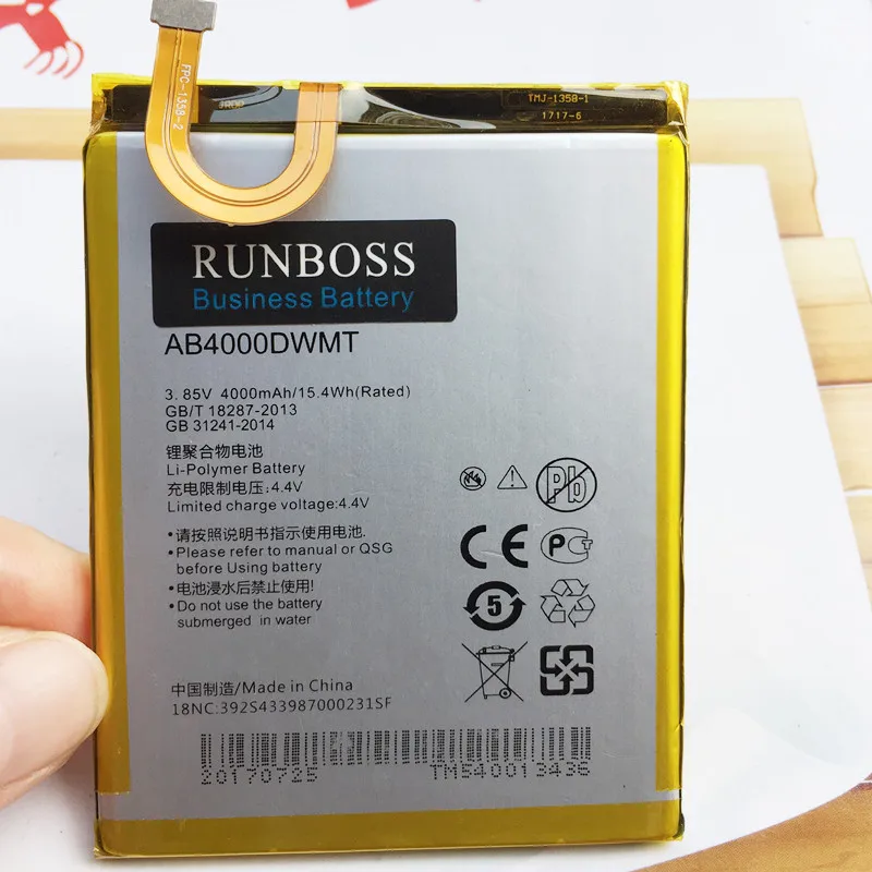 

New 4000mAh AB4000DWMT Battery For PHILIPS Xenium X596 CTX596 Rechargeable Li-ion Built-in Mobile Phone Battery
