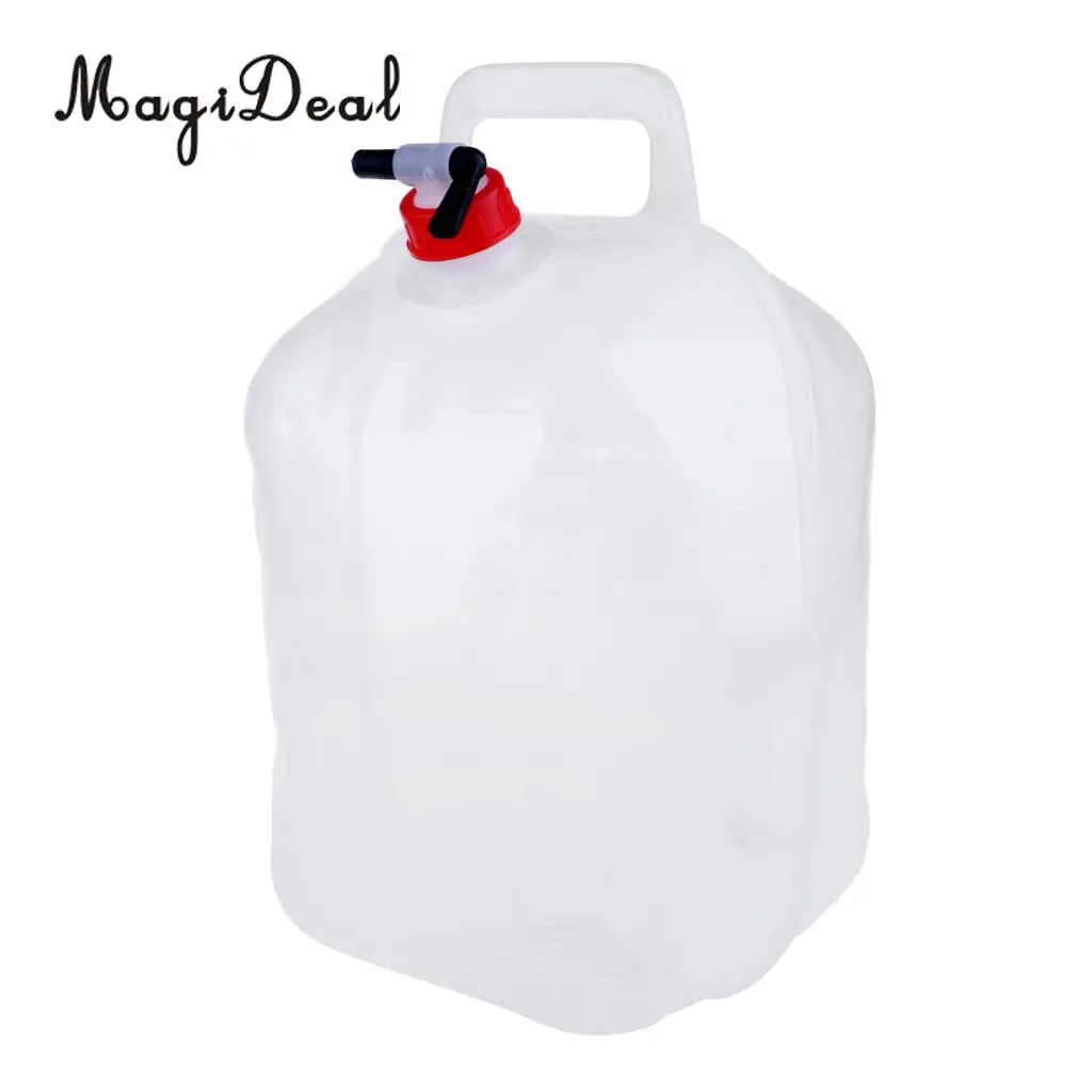 MagiDeal 10L Drinking Water Pot Folding Water Bucket Fruit Wash Basin for Outdoor