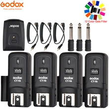 Godox CT-16 16 каналов беспроводной триггер включает 1 x передатчик и 4 x ресивер для Canon Nikon Pentax DSLR камеры