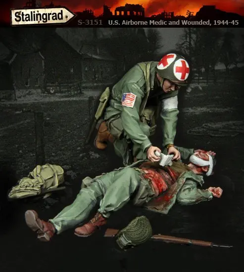 

Pre order goods-SL 3151 1/35 WWII American Medical Troops and Injured Paratroopers