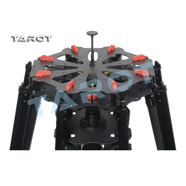 TAROT X8 ALL Carbon TL8X000 8 Axis Octocopter with Electric Retractable Landing Skids and Folding Arm for FPV Photography