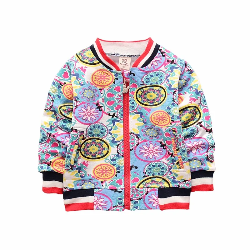 New Baby Coats Print Boys Girls Jackets Spring Autumn V Neck Cardigan Coat Fashion Infant Cotton Coat 7-24 Months Baby Clothing (4)