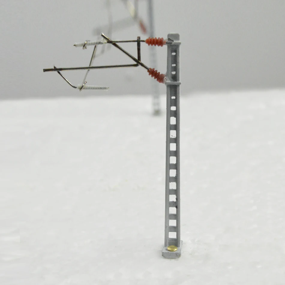 

N scale Train model Catenary contact network Alloy column, Stainless steel wire and screws