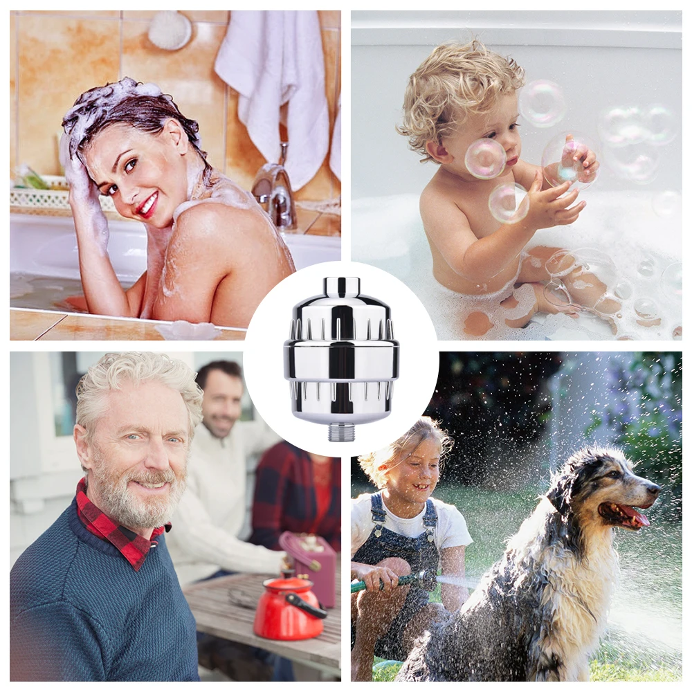 Shower Filter 12 Stage Alkaline Shower Water Filter Softener Purifier Chloramine Removal Easy to Install Filters Cartridge Deals (7)