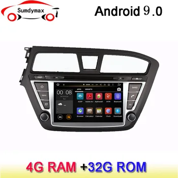 

8" two din car radio gps player for HYUNDAI I20 2014-2016 with PX6 android 9.0 car audio gps navigation autoradio wifi 4G RAM