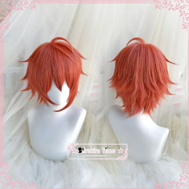 Парик для косплея из аниме IDOLiSH7 NANASE RIKU короткие пушистые Многослойные