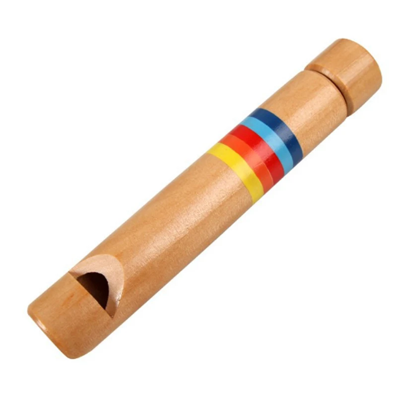 Baby Wooden Toy Small Drawing Whistles Diacritical Sliding Piccolo Toys Kids Educational Music Toys Children Classic Musical Toy - Цвет: as the picture