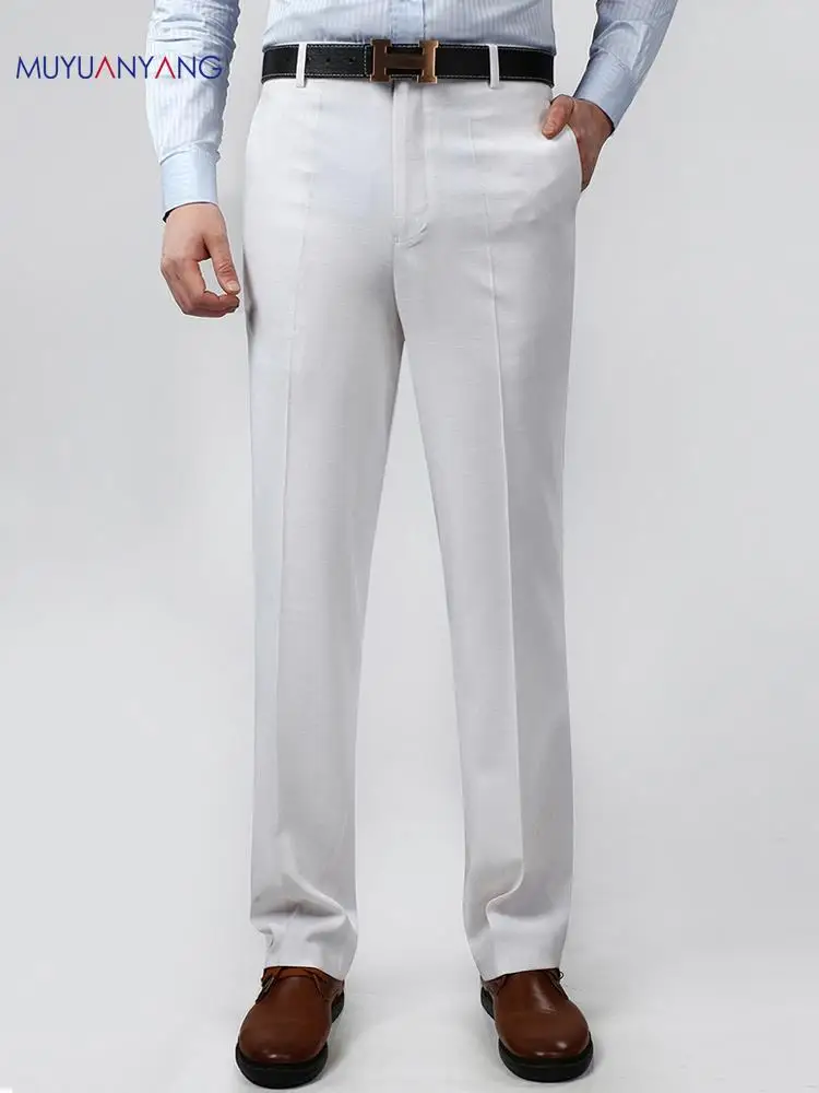 mens white linen pants suit