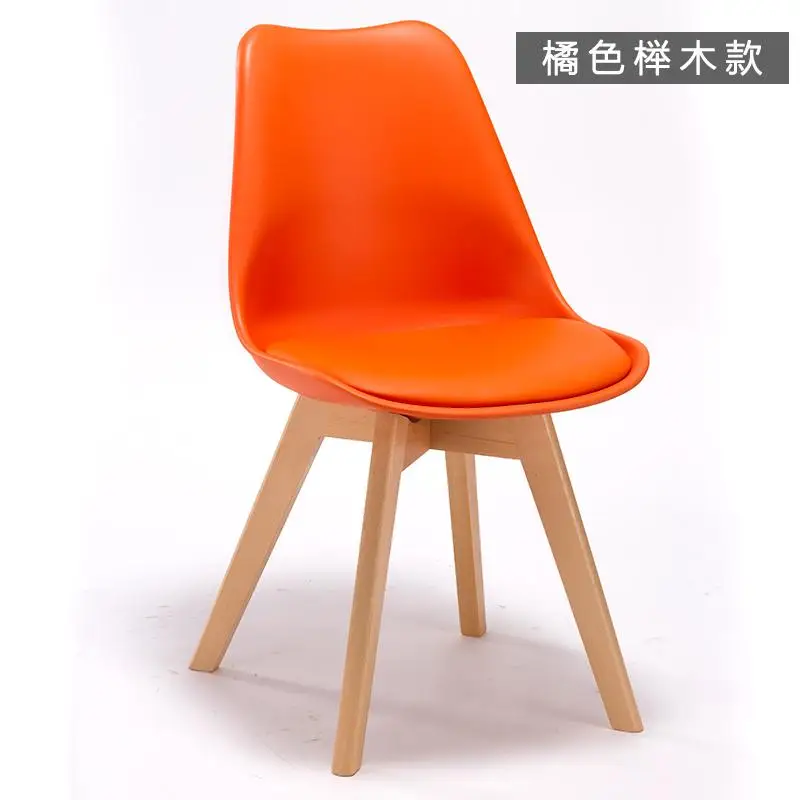 Скандинавский домашний стул современный простой деревянный книжный стол и стулья для отдыха на заднем сиденье из ткани Художественный Обеденный стул переговорное кресло - Цвет: style 7