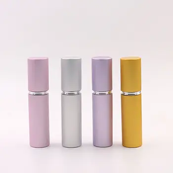 

1PC Top Quality 5ml Refillable Mini Perfume Glass Bottle Traveler Aluminum Spray Atomizer Travel Perfum Spray Bottle