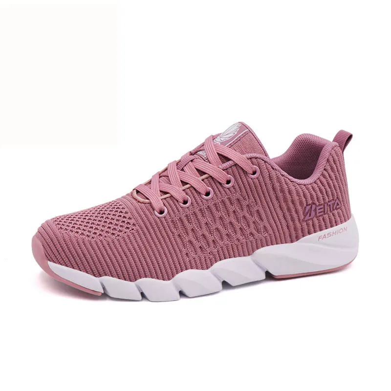 

Summer Womens Trend Shoes Female New Shoes Flying Woven Mesh Breathable Casual Shoes Step Light Sneakers For Women Boots