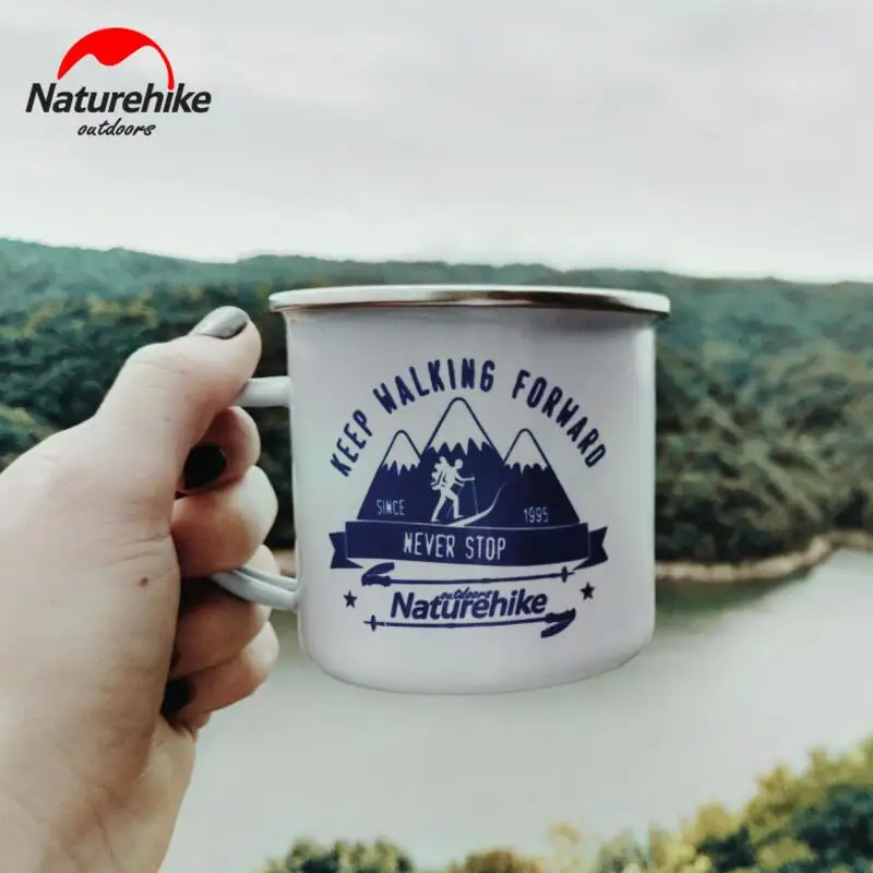 Naturehike 350 ml tazas clásicas esmalte Copa Drinkware al aire libre Camping senderismo turismo