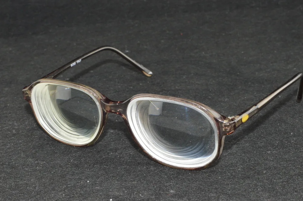 Unisex 70S style Retro high myopia high myopic myodisc glasses large