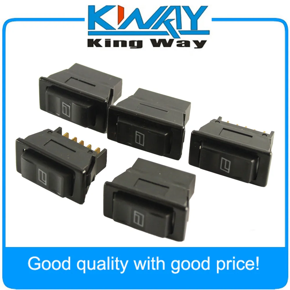 5 Pcs Universal Auto Car Power Window Switch 5 pin DC 12V 20A ON/OFF