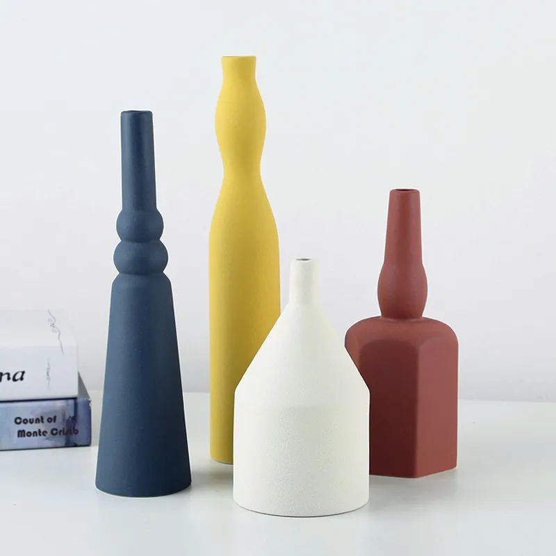 Скандинавская керамическая ваза Morandi Crafts украшение журнальный столик