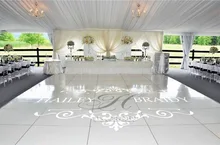 2017 The New Wedding Floor Stickers Customize Bride Groom Names Initial Removable Vinyl Wedding Floor Monogram
