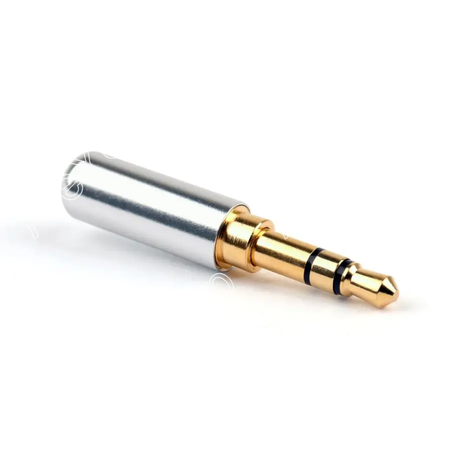 

Areyourshop Mini 3.5 mm Stereo Gold-Plated Plug Audio Solder For Sennheiser Headphone Audio Adapter