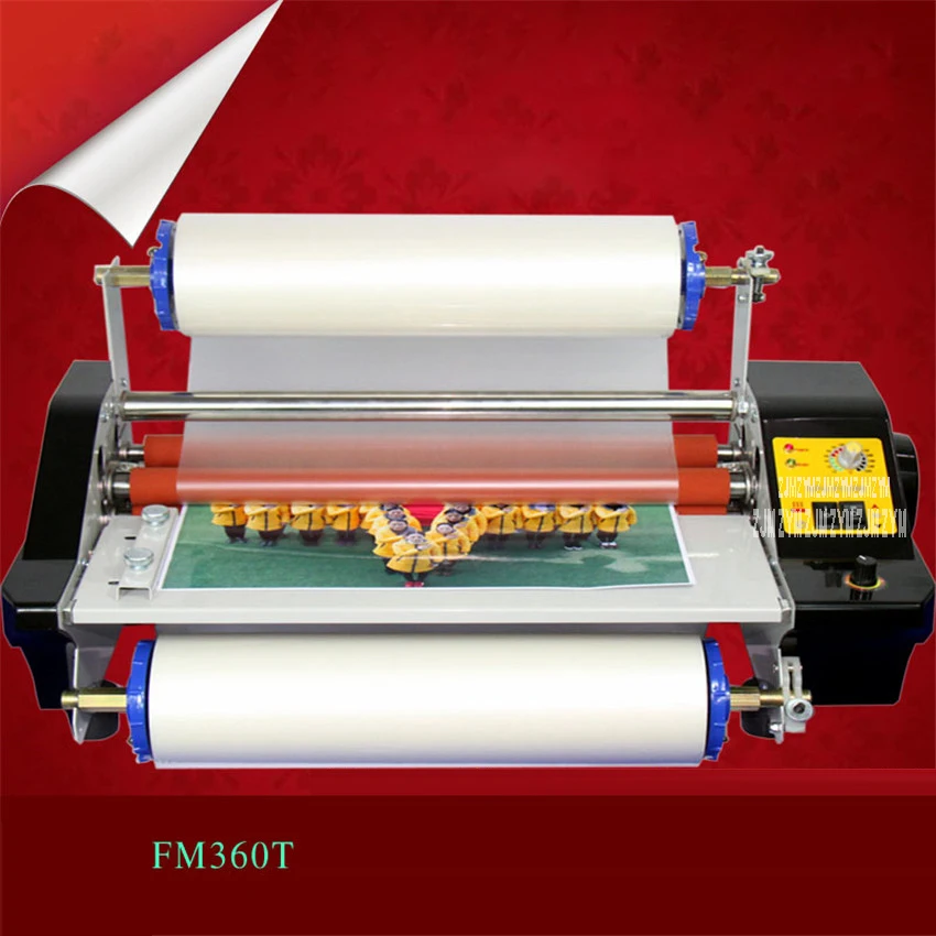 1pc CNC stepless speed modulation FM360T Hot&Cold Laminator hot mounted