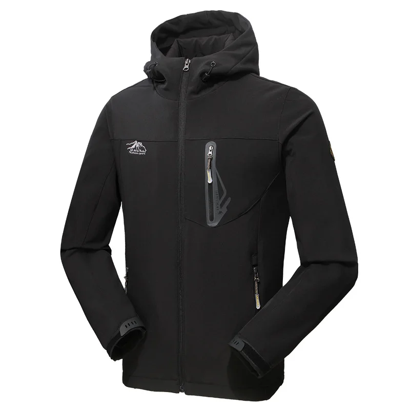 Софтшелл Куртки Открытый водонепроницаемый дождевик Спорт Кемпинг Треккинг скалолазание куртки для мужчин женщин плюс размер XL-5XL одежда