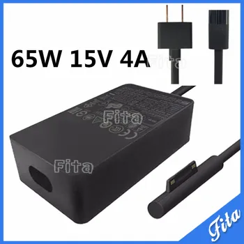 

65W 15V for Microsoft Surface Pro 4 Surface Book Replacement Adapter Power Supply Charger with Power Cable with USB US Plug