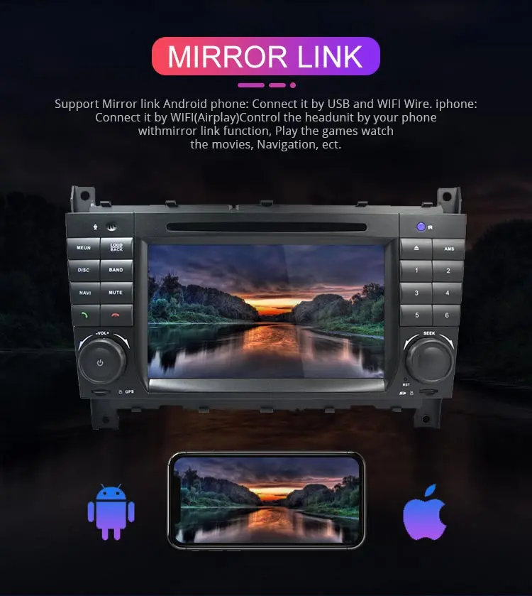 Perfect Besina 2 Din Android 9.0 Car DVD Player For Mercedes Benz Sprinter/W203/A180/Viano/Vito/A-class GPS Wifi Multimedia Car Radio 8 Perfect Besina 2 Din Android 9.0 Car DVD Player For Mercedes Benz Sprinter/W203/A180/Viano/Vito/A-class GPS Wifi Multimedia Car Radio 8