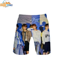 Stray kids/Новинка, аблум, желтая древесина, 3D принт, модные высококачественные летние мужские модные трендовые шорты, крутые популярные повседневные летние шорты