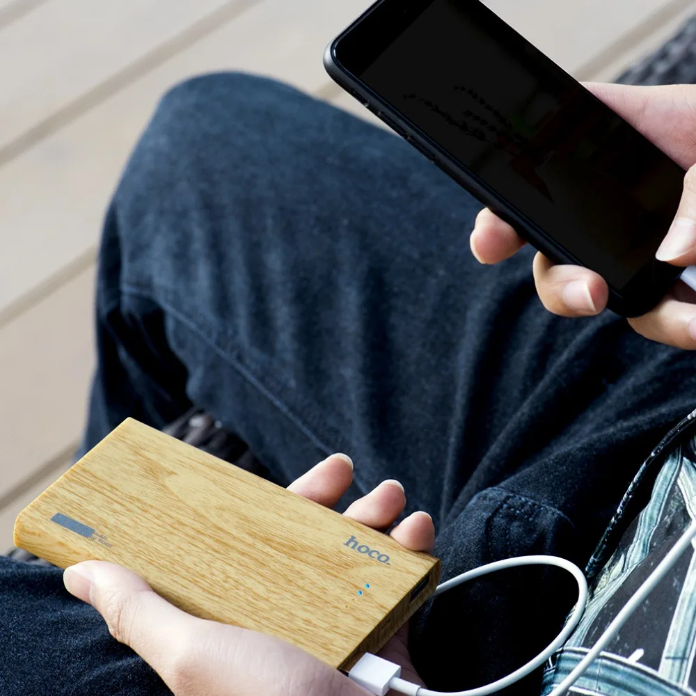 HOCO 13000mAh Power Bank Wooden Mobile Phone External Battery Pack Powerbank Fast Charger for Phones with Large Capacity HOCO 13000mAh Power Bank Wooden Mobile Phone External Battery Pack Powerbank Fast Charger for Phones with Large Capacity