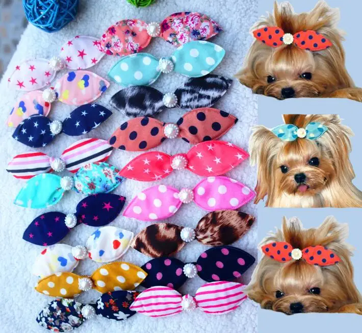 Buy 5pcs/lot 2016 New Pet Dog Hair Clips Pearls Cute