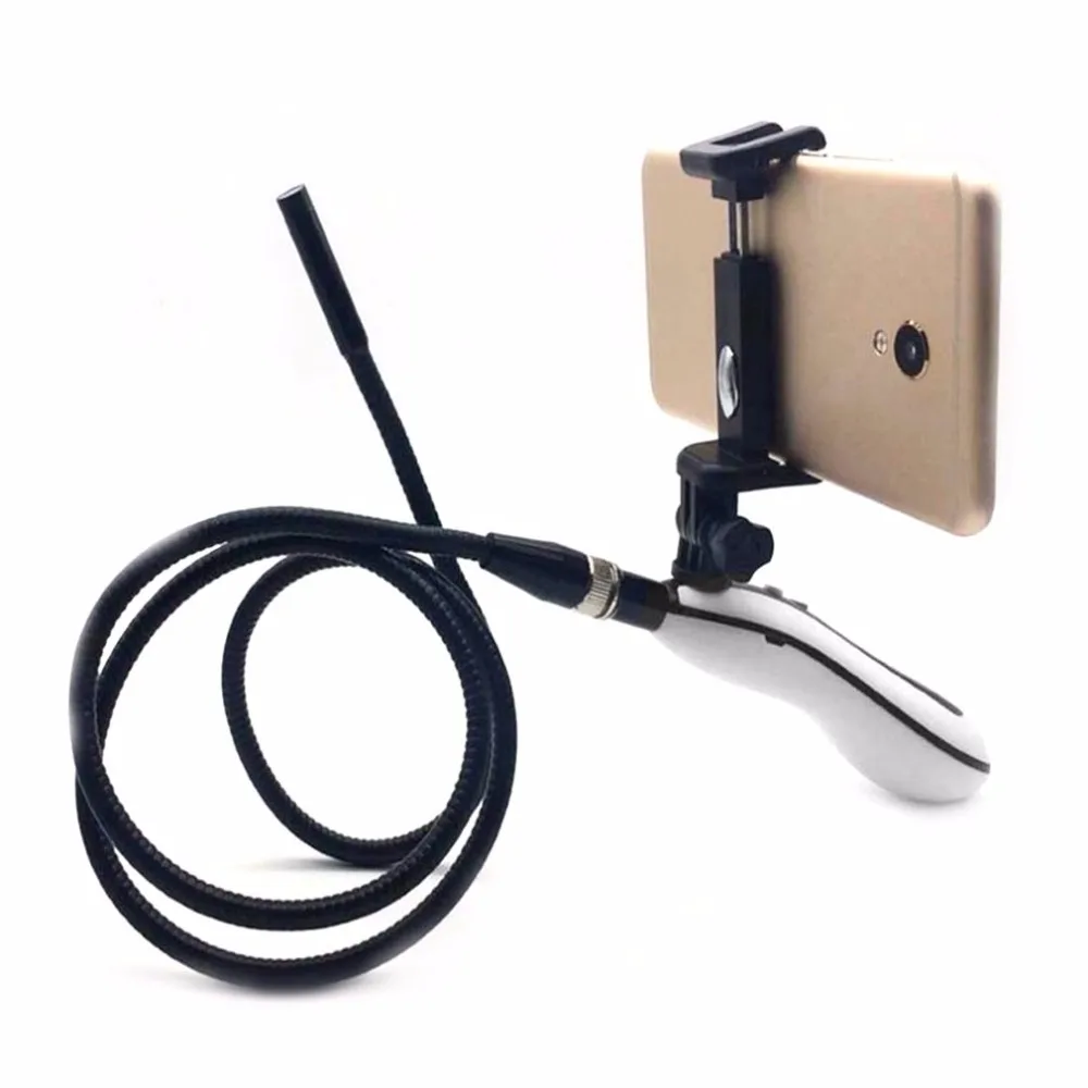 

WiFi Mobile Phone Endoscope Inspection Camera HD 8mm Waterproof Snake Tube 1m Cable 6 LED Lights Endoscope For Android For iOS