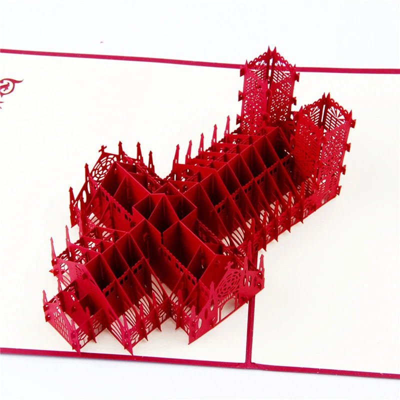  3D Laser Cut Handmade Carving Happy Birthday Paper Invitation Greeting Cards PostCard Birthday Part - 32791416184