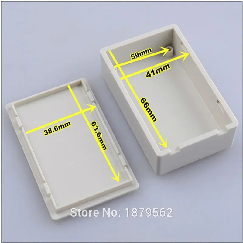 [2 цвета] 71*46*19 мм маленькие пластиковые окна проекта для электронного IP55 водонепроницаемая распределительная коробка управление коробка корпус DIY Распределительная Коробка