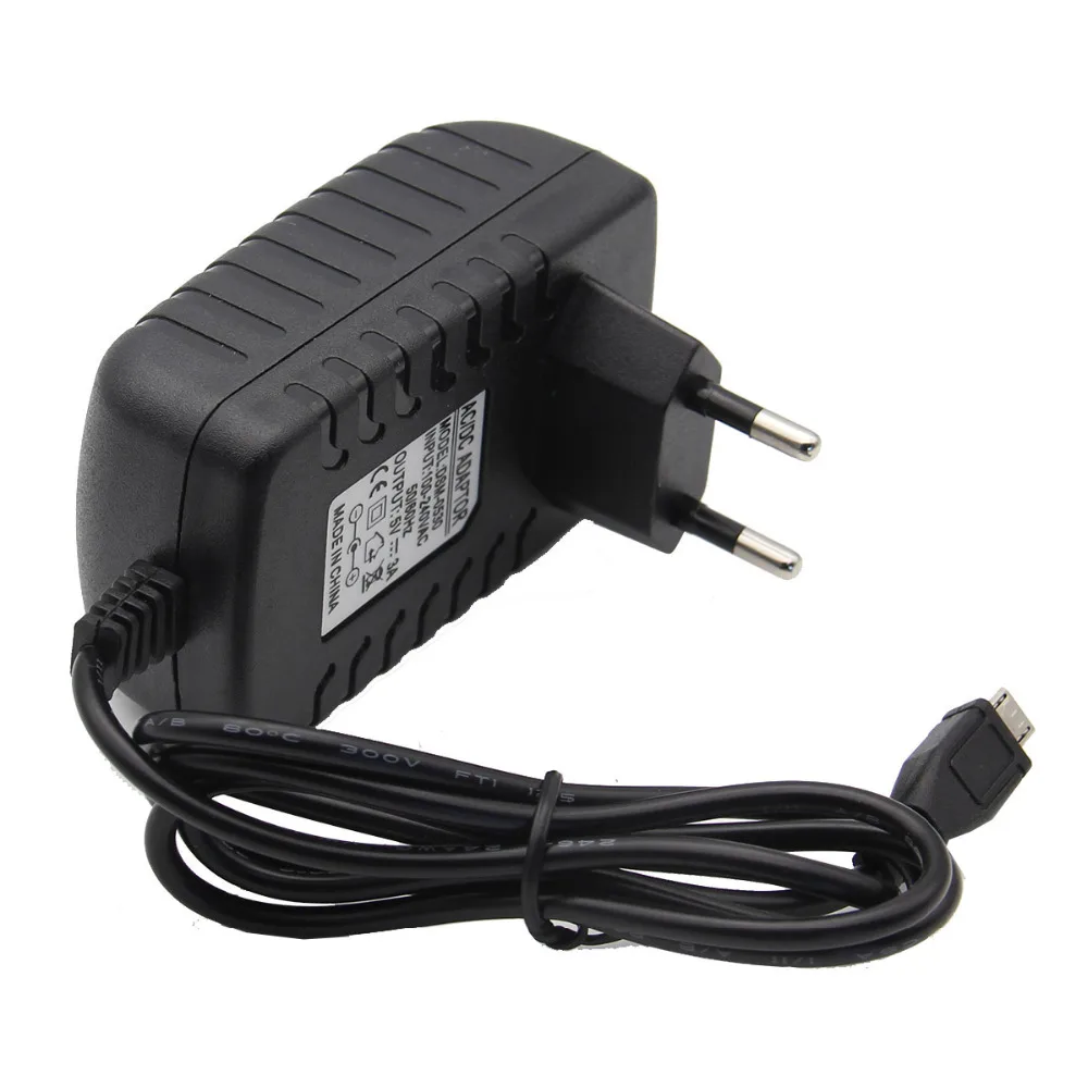 Блок питания Raspberry Pi DC 5 В 3 А с Micro USB и европейской вилкой Model B + Plus/3B адаптер