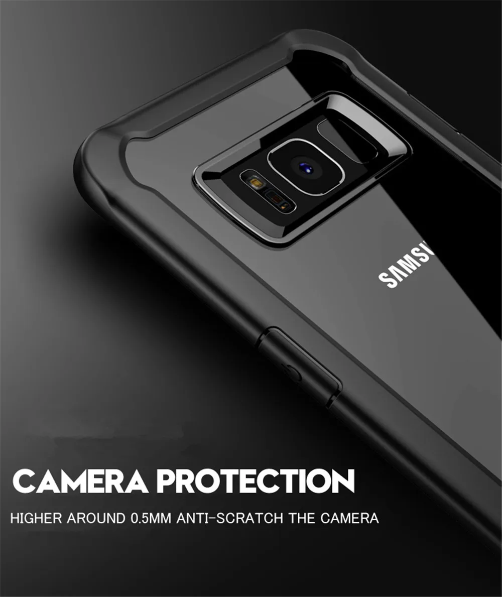 MaxGear защитный чехол для телефона, оболочка для samsung Galaxy J2 Core J3 J5 J7 Prime Pro J4 J6 Plus J8, акриловый прозрачный чехол