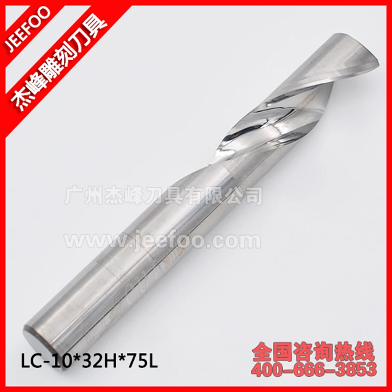 

10*32*75 Sprail Bits CNC Engraving Tools Single Flute Solid Carbide End Mill Cutter for PVC or Aluminium