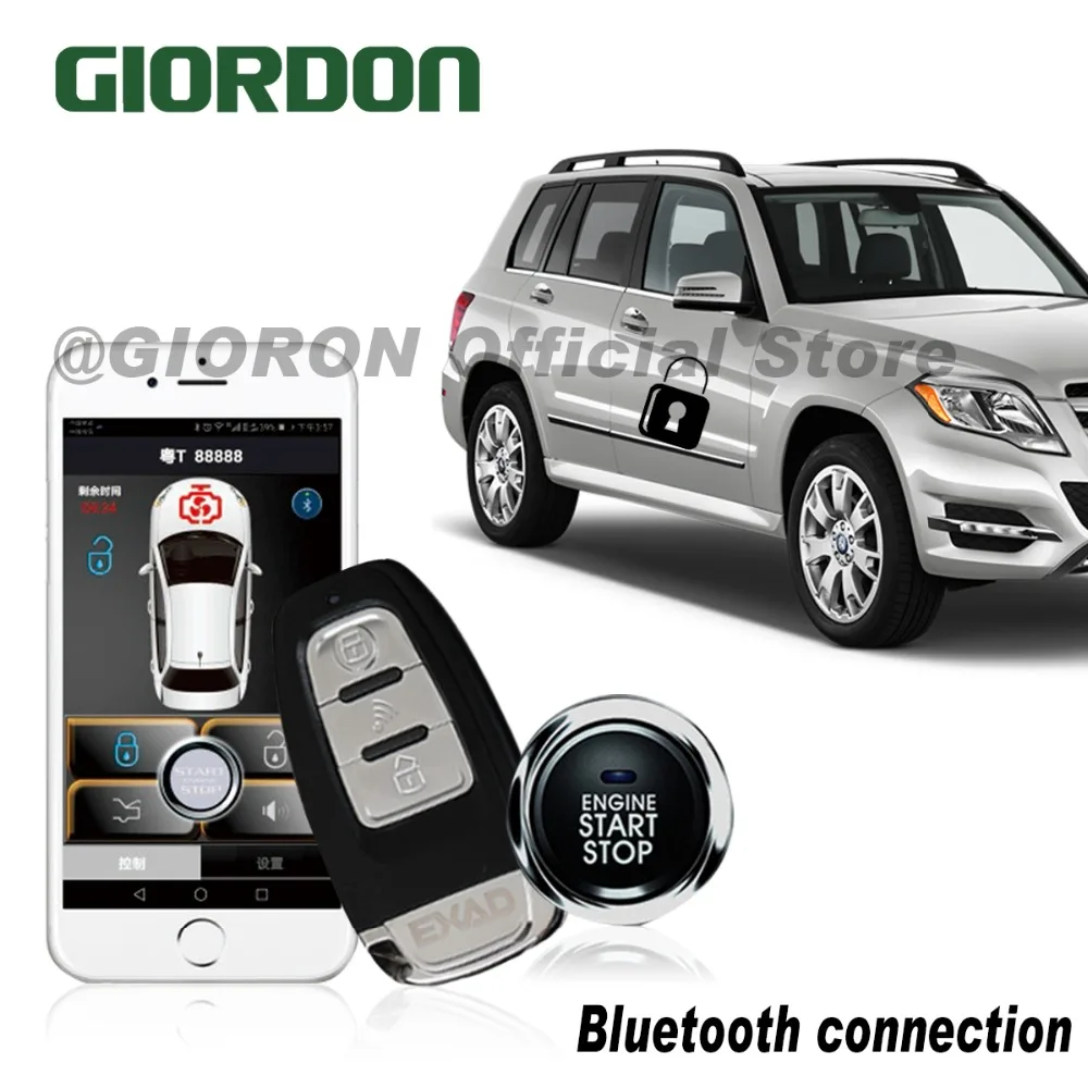 

Mobile phone self-motion control vehicle PKE remote start keyless access system with vibration alarm function