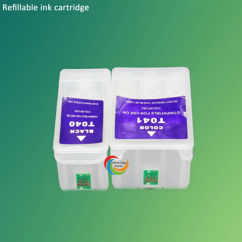 CISSPLAZA T040 T041 многоразового картридж совместим с Epson C62 CX3200 чипом Arc|ink cartridge for printer|ink