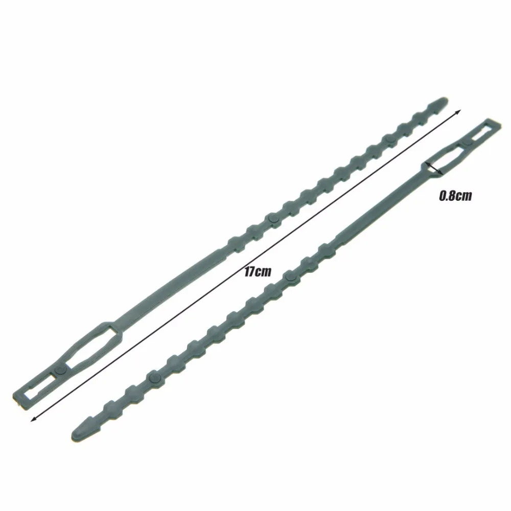 Suef Горячая новинка 10 шт многоразовые пластиковые садовые растения кабельные стяжки регулируемые стяжки для кабелей для деревьев скалолазание поддержка Садовые принадлежности@ 1