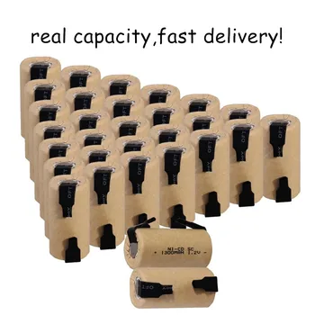 

30 pcs SC batteries power tool battery for bosch for makita for hitachi SUBC rechargeable batteries 1300mah nicd 42.5mm*22mm